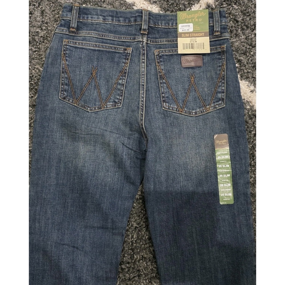 Wrangler Mens Retro Slim Fit Boot Cut Jeans 1088BWZBZ